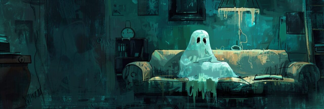 Therapist Website Essentials - A translucent sits on a couch feeling depressed and wanting someone to talk to
